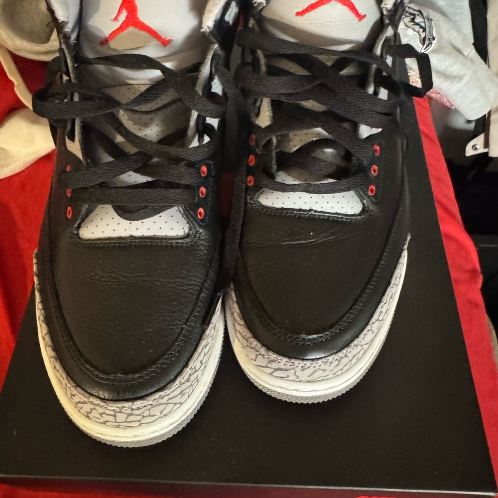 Air Jordan Black and Red Sneakers